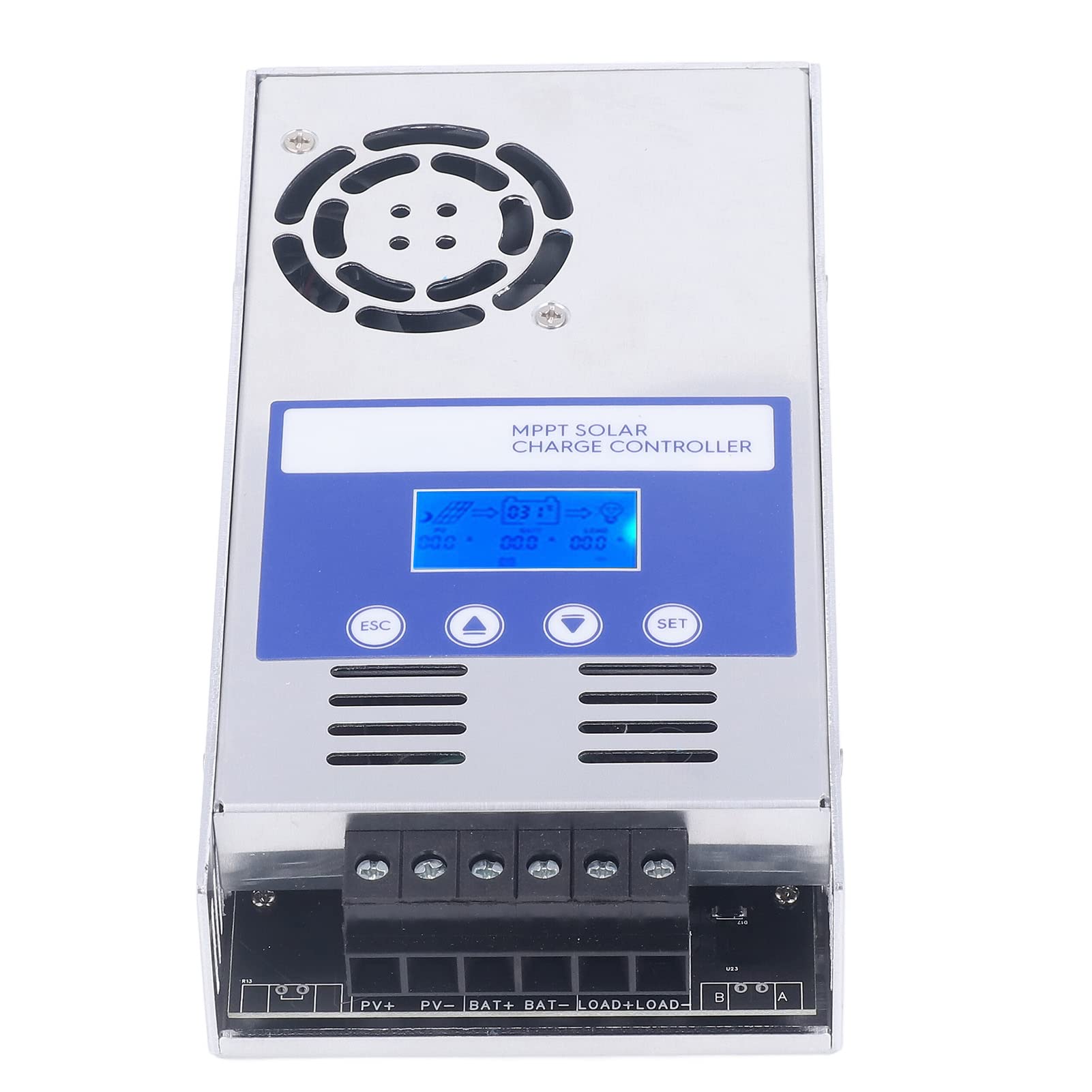 Solar Panel Regulator, Maximum 180VDC Input High Performance Solar Controller MPPT Full System Protection with LCD Display for Commercial Vehicles (60A)