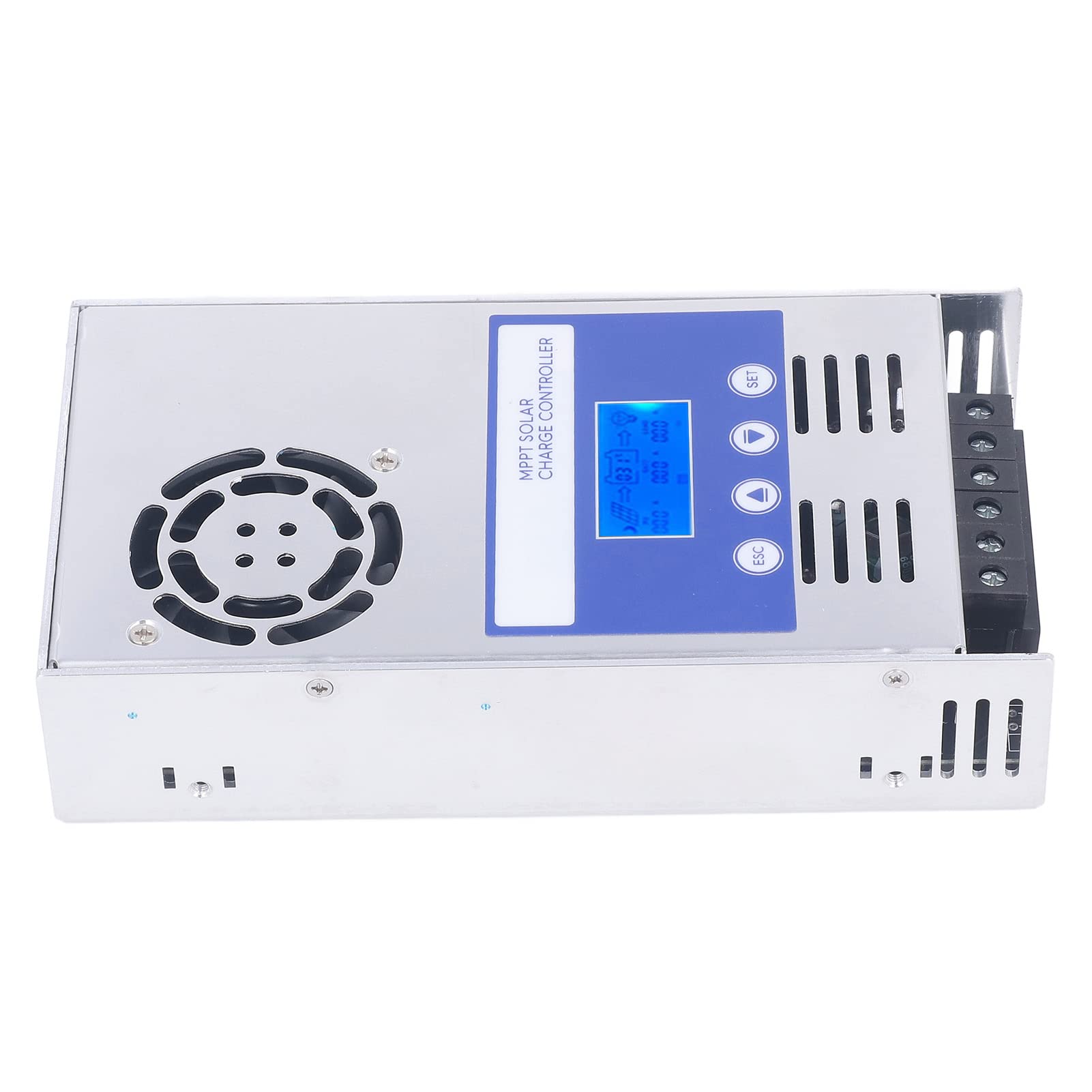 Solar Panel Regulator, Maximum 180VDC Input High Performance Solar Controller MPPT Full System Protection with LCD Display for Commercial Vehicles (60A)