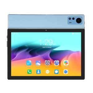 Ymiko Tab M10 10.1 Inch Tablet 8GB 128GB, Octa Core, 3200x1440 HD Screen, Dual Camera, Multi Network Standard, with 10.1 Inch HD Screen, for 11 (Blue)