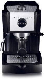 roltin coffee machine espresso coffee machine maker 15 bar, capuccino, frothing milk foam, 1100w, capacity 1l removable drip tray steam nozzle compatible with preparing drinks