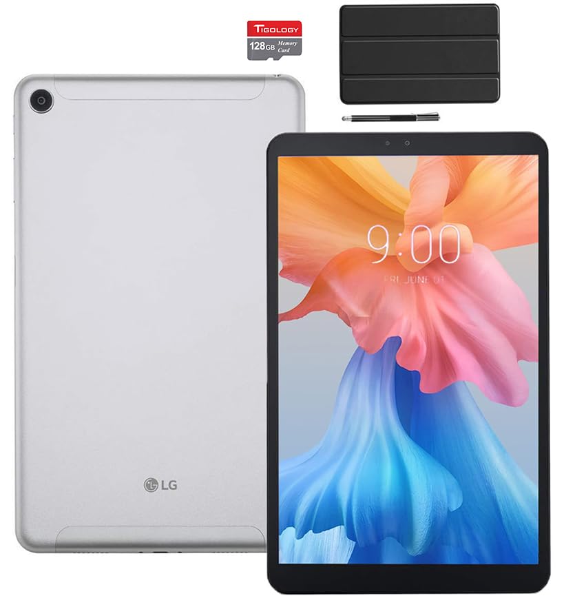 LG G PAD 5 10.1IN 32GB 4G LTE Unlock,Android 9.0,Qualcomm MSM8996 Snapdragon Processor, 4GB RAM, 32GB Storage+128GB SD Card, Bluetooth, Fingerprint Sensor with Accessories