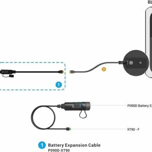 BLUETTI P090D to XT90 External Battery Connection Cable, with B230/B300 External Battery Pack to Double The Capacity, for AC200/P/MAX Portable Power Station