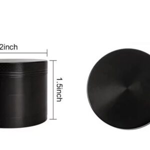 Spice Grinder - Small 2.0 Inch - Black - Easy clean