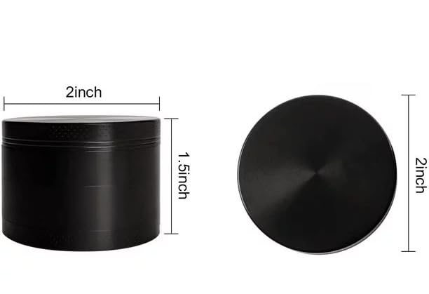 Spice Grinder - Small 2.0 Inch - Black - Easy clean