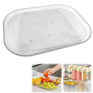 refrigerator lazy susan turntable organizer, rotating rectangle lazy susan for refrigerator, acrylic fridge lazy susan turntable organizer, refrigerator organizers and storage for cabinet pantry