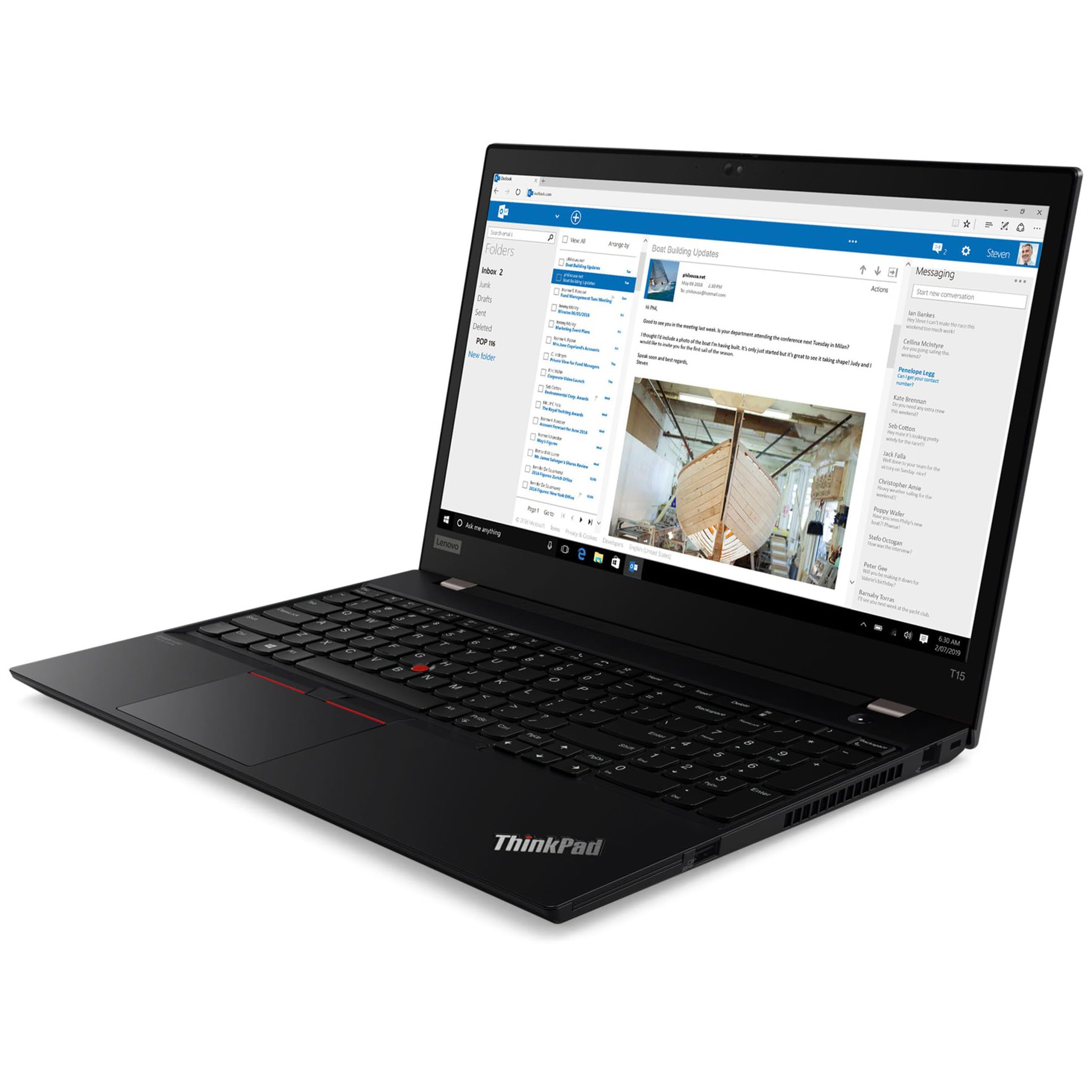 Lenovo ThinkPad T15 Gen 2 15.6" FHD Business Laptop Computer, Intel Core i7-1165G7 up to 4.7GHz, 32GB DDR4 RAM, 1TB PCIe SSD, WiFi 6E, Bluetooth 5.1, Thunderbolt 4, Windows 10 Pro, BROAG Cable