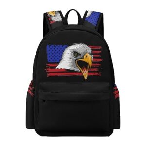 american eagle usa flag travel backpack lightweight 16.5 inch computer laptop bag casual daypack for men women