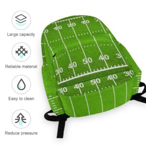 American Football Field Travel Backpack Lightweight 16.5 Inch Computer Laptop Bag Casual Daypack for Men Women