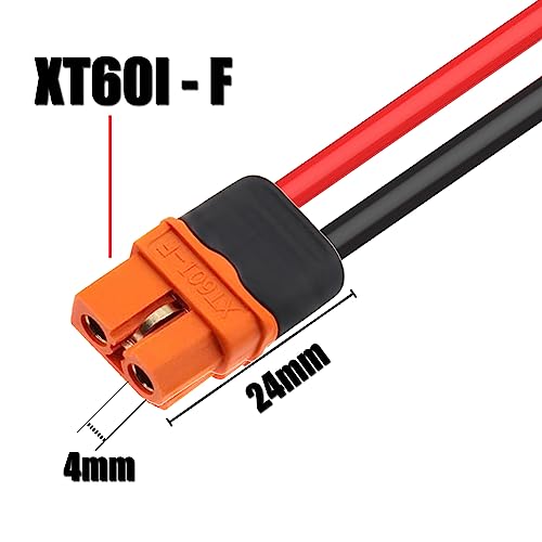 iHaospace XT60i Adapter to Solar Connector Cable 12AWG 50FT, XT60i to Solar Panel Extension Cable 50 FEET 12 Gauge 15.24m for Ecoflow River and Delta Series Bluetti EB55 Power Station (XT60i 50FT)