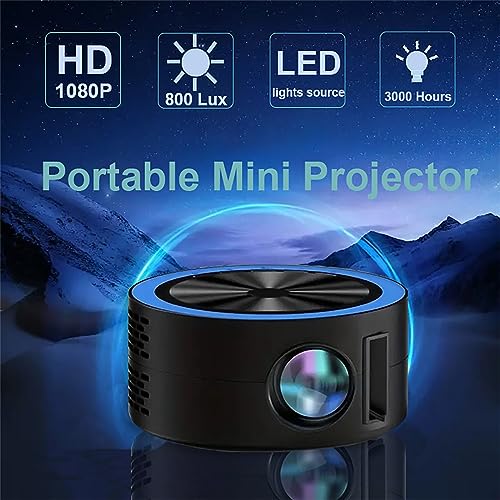 Fufafayo Mini Projector, Portable 1080p Projector, Outdoor Movie Projector Home Movie LED Video Projector, Movie Projector With USB Interface And Remote Control, Mini Projectors