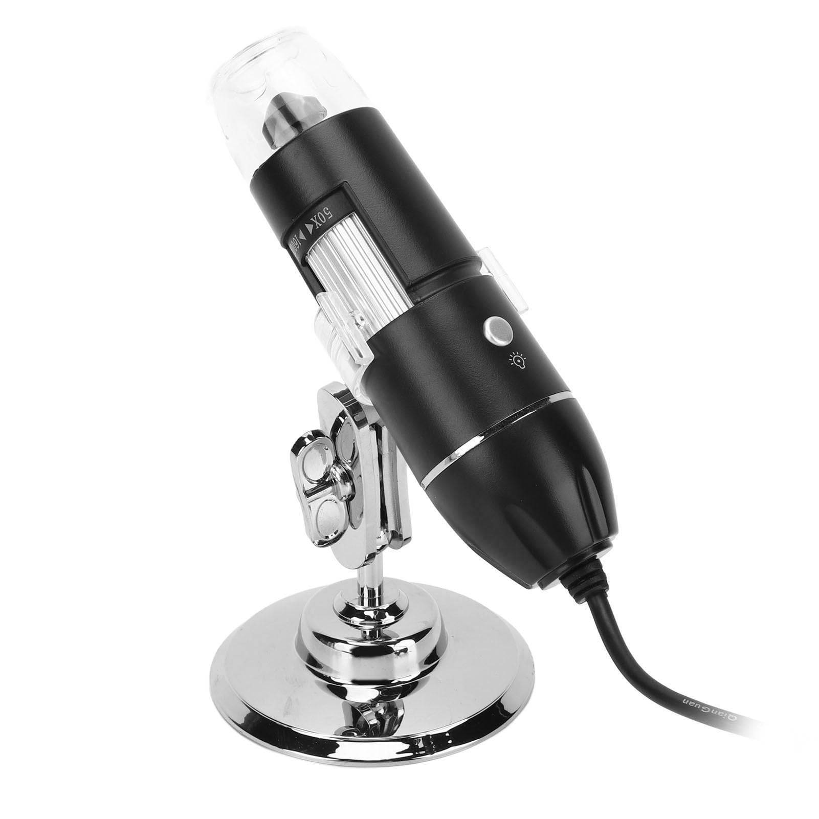 Digital Microscope Handheld Portable USB Microscope Camera with 8 LED Lights for Home, Clear Observation, Metal Bracket, Long Endurance, Portable, Widely Applicable