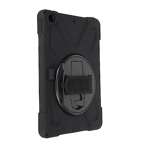 Tablet Keyboard Cases 360 Degree Rotating Stand Tablet Cases Convenient Shockproof Replacement (Black)