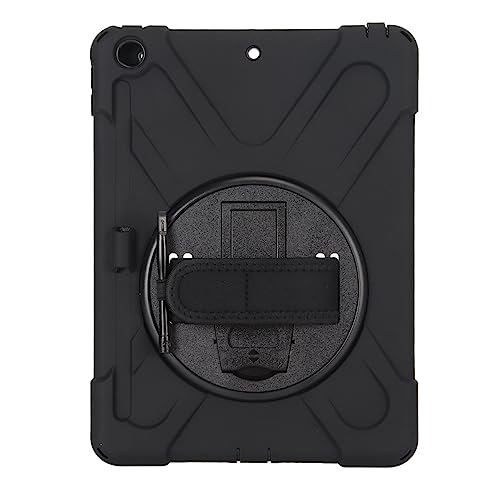 Tablet Keyboard Cases 360 Degree Rotating Stand Tablet Cases Convenient Shockproof Replacement (Black)