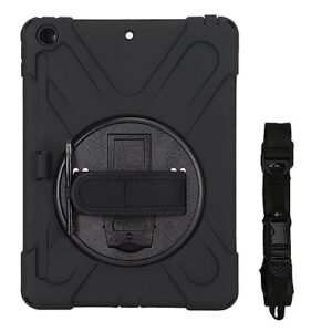 Tablet Keyboard Cases 360 Degree Rotating Stand Tablet Cases Convenient Shockproof Replacement (Black)