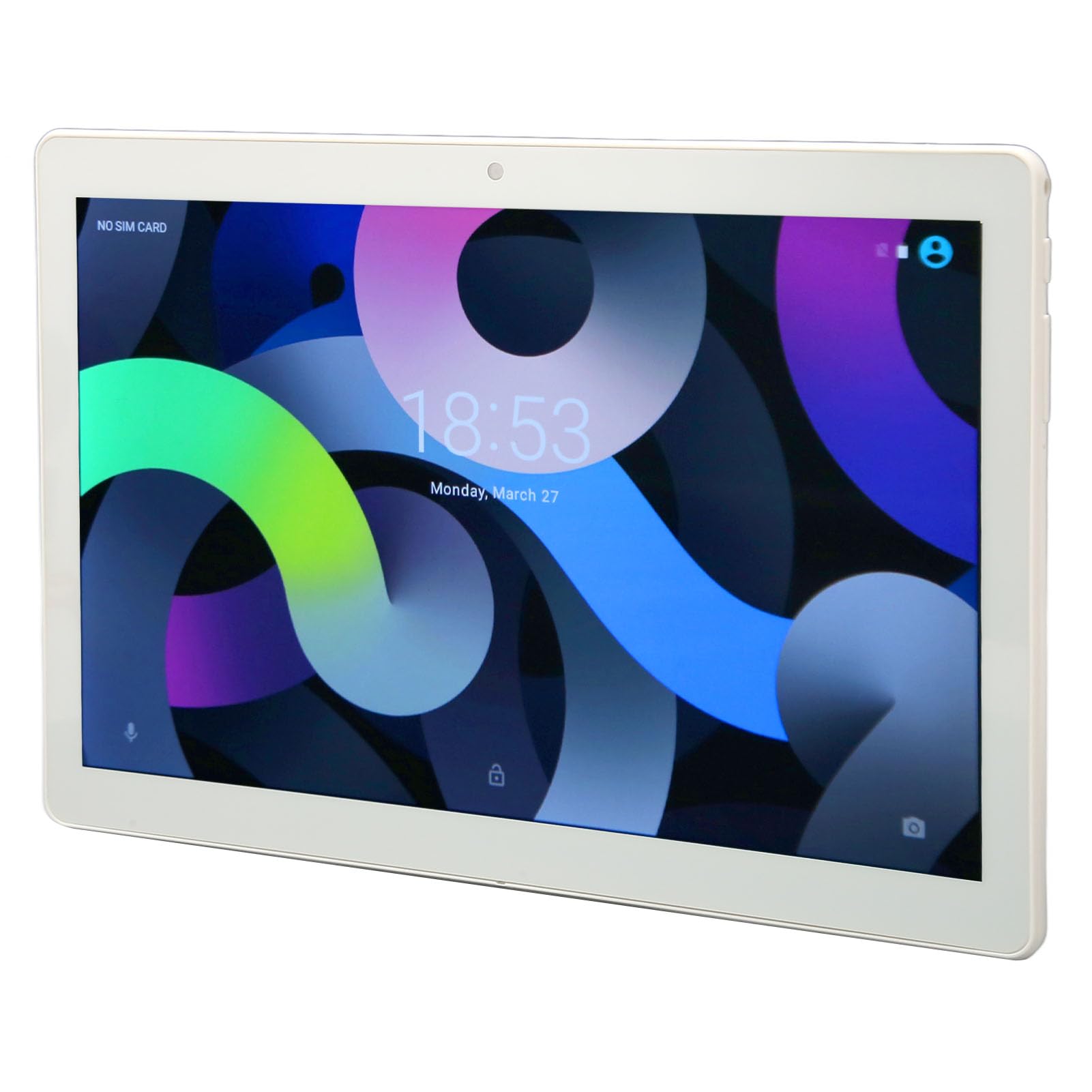 DAUERHAFT 10.1 Inch Tablet, 8MP 20MP 12GB 256GB US Plug 100‑240V 2 in 1 Tablet PC for Travel (US Plug)