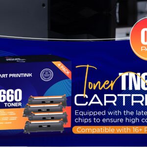 Smart Printink TN660 Toner Cartridge (4 Packs)