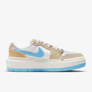 W AIR Jordan 1 Elevate Low SE - Size 5.5 US - White/Sanddrift/Baltic Blue