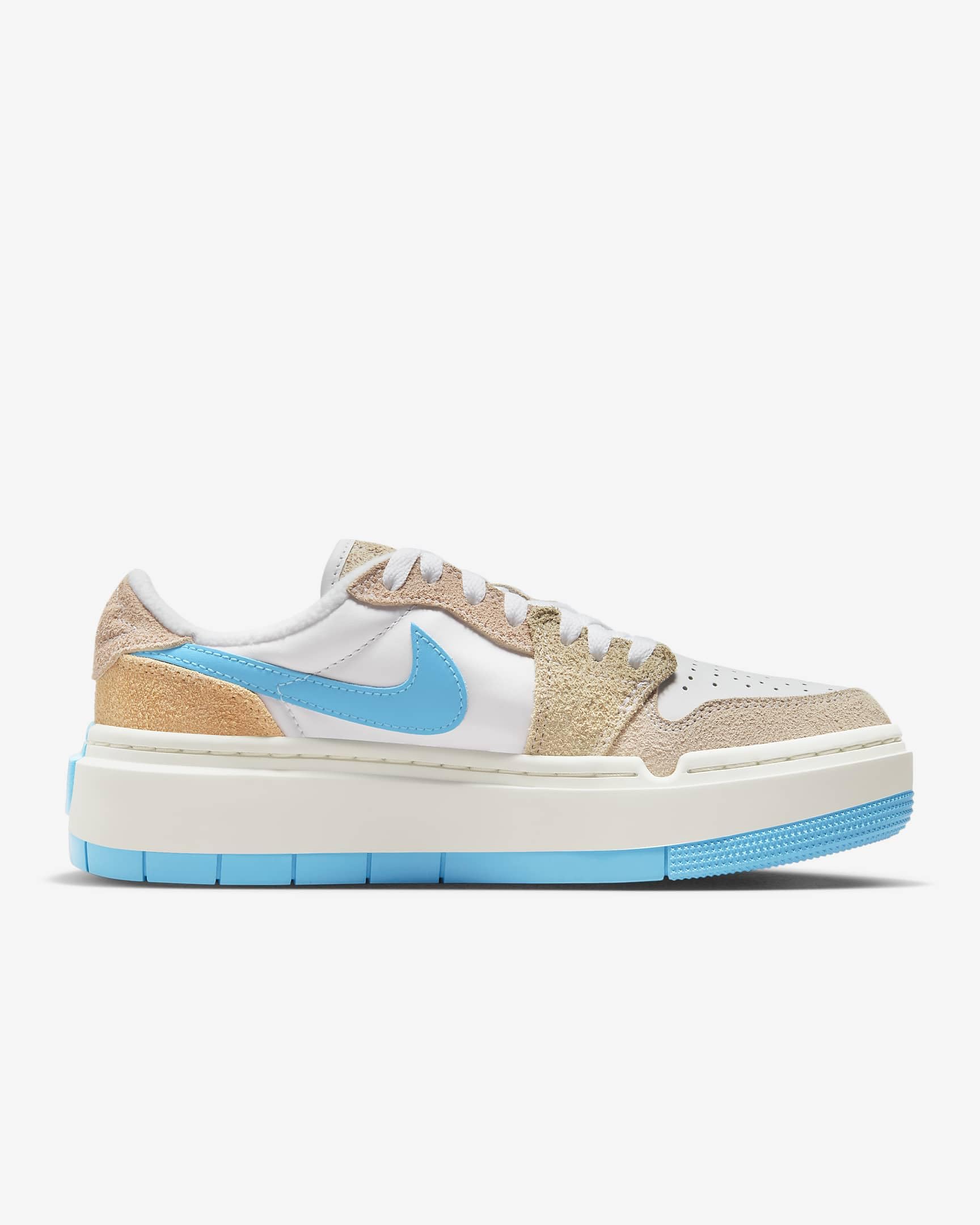 W AIR Jordan 1 Elevate Low SE - Size 5.5 US - White/Sanddrift/Baltic Blue