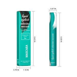 NexMe Mascara Liquid Extension Lashes,Black Mascara for Natural Lengthening and Thickening Effect,Natural No Clumping Smudging Lasting All Day(Black 0.38 oz/10.7g)