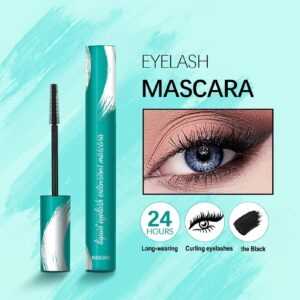 NexMe Mascara Liquid Extension Lashes,Black Mascara for Natural Lengthening and Thickening Effect,Natural No Clumping Smudging Lasting All Day(Black 0.38 oz/10.7g)