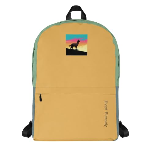 Llama Backpack, Llama Backpack For Adults, Exist Fiercely, Backpack For Men And Women