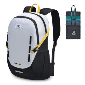 skysper lightweight hiking backpack - 20l small travel backpack packable back packs water resistant hiking backpacks for women men(blackwhite)