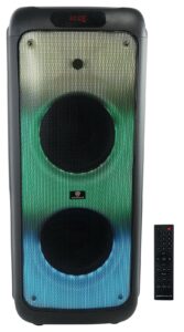 rockville bass party 10 dual 10 inch portable battery led party bluetooth speaker
