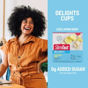 SlimFast Delights Iced Lemon Drop Snack Cup, 10 Count