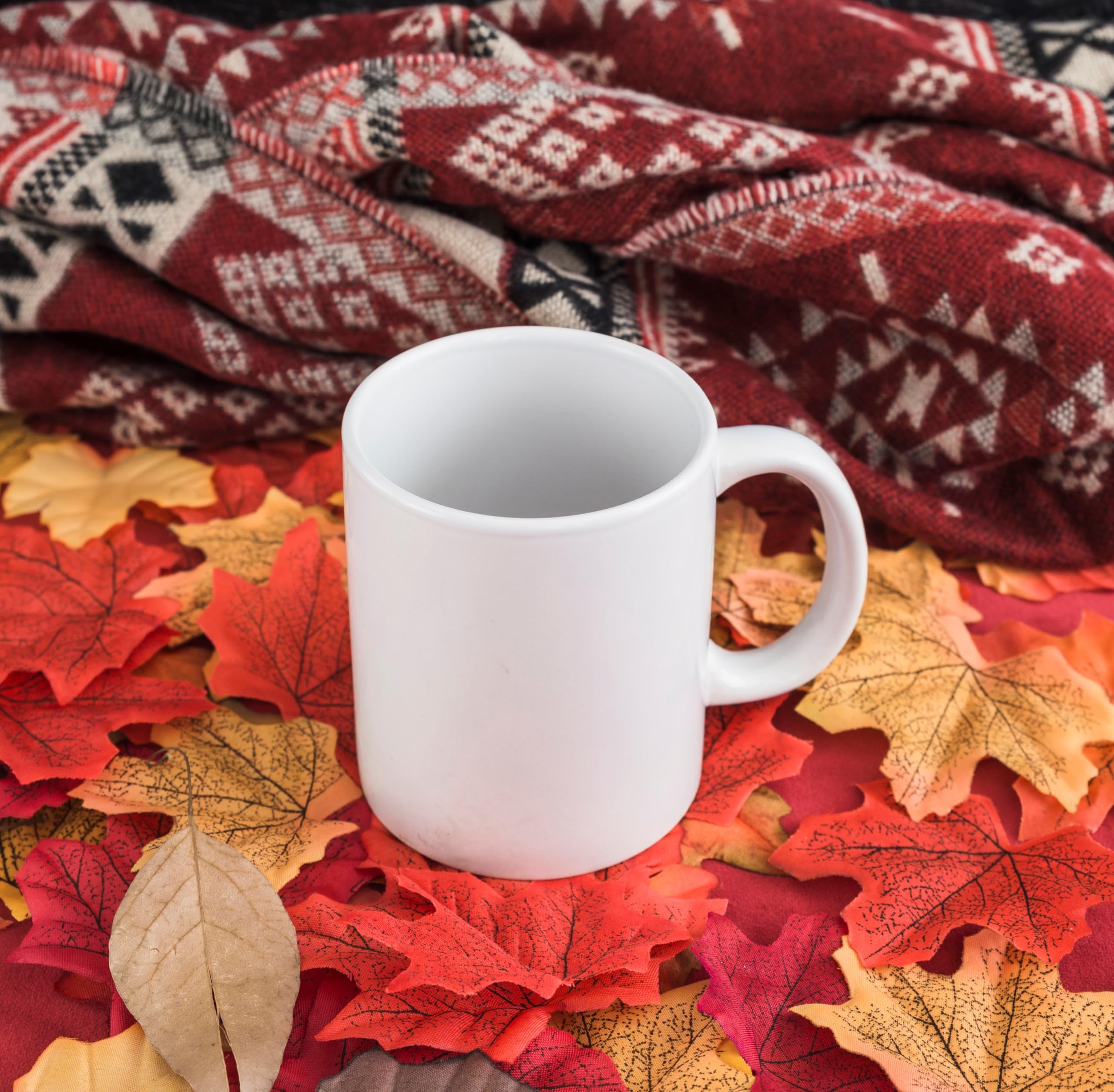 Hyturtle Personalized Fall Highland Cow Maple Leaves Coffee Mug - Birthday Gifts For Cow Lovers - Fall Autumn Decor Gifts For Farmhouse Thanksgiving - Custom Name 11oz White Ceramic Coffee Tea Mug