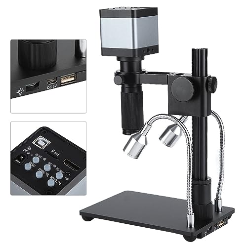 Digital Microscope Camera, Lab 2K High Resolution Microscope Camera for Phone Maintenance for Teaching Demonstration (US Plug)