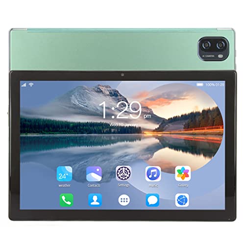 DAUZ FHD Tablet, 8 Core CPU 5G WiFi 2 in 1 10.1 Inch Tablet with Keyboard for Learning for Android 12 (US Plug)