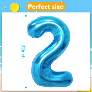 5PCS Moana Foil Balloons, Moana Party Supplies 2th Birthday Balloons, Birthday Party Baby Shower Party Decorations (2th)