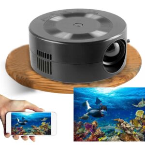 1080p new mini projector with stereo speaker - portable video projector - smart projector with multifunction - video projector for indoor & outdoor use