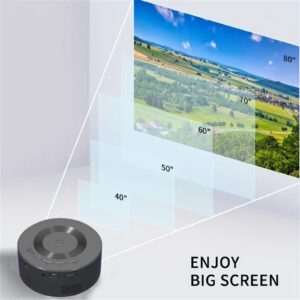 1080P New Mini Projector With Stereo Speaker - Portable Video Projector - Smart Projector With Multifunction - Video Projector For Indoor & Outdoor Use