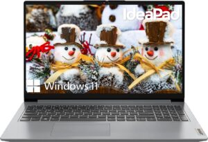 lenovo 2023 newest ideapad 1 laptop, 15.6" student laptop, amd athlon silver 7120u processor, 4gb lpddr5 ram, 128gb ssd, amd radeon graphics, wi-fi 6, anti-glare, windows 11 home s, cloud grey