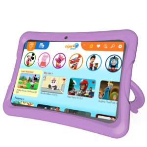 nobklen kids tablet 10 inch, android 13, 4gb+64gb, 8-core cpu, wifi 6, 12h battery life, parental control, 1280 * 800 hd display, dual cameras, shockproof case, pre-installed educational apps