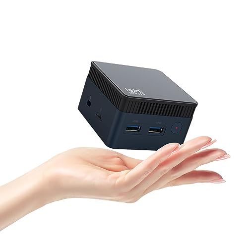 MOREFINE M6S Mini PC, 12TH Gen Alder Lake N100 (up to 3.4GHz) Mini Computer Windows 11 Pro, 12GB LPDDR5 RAM 512GB 2242 NVMe SSD, Micro PC Support Dual Display/WIFI2.4/5G/TF SD/Type-C Charging