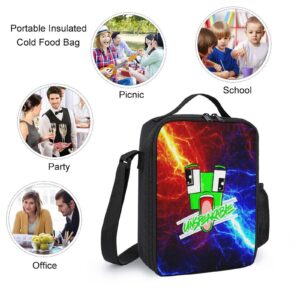 MMsekt Daily Game Fans Backpack Travel Backpacks With Lunch Bag Pencil Bag Set 3 pcs Set Cartoon Backpack 1