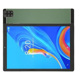 FOLOSAFENAR 2 in 1 Tablet, MT6735 Deca Core 10.1 Inch Tablet 5G WiFi 256GB Expandable with Earphones Keyboard for Work for Android 12 (US Plug)