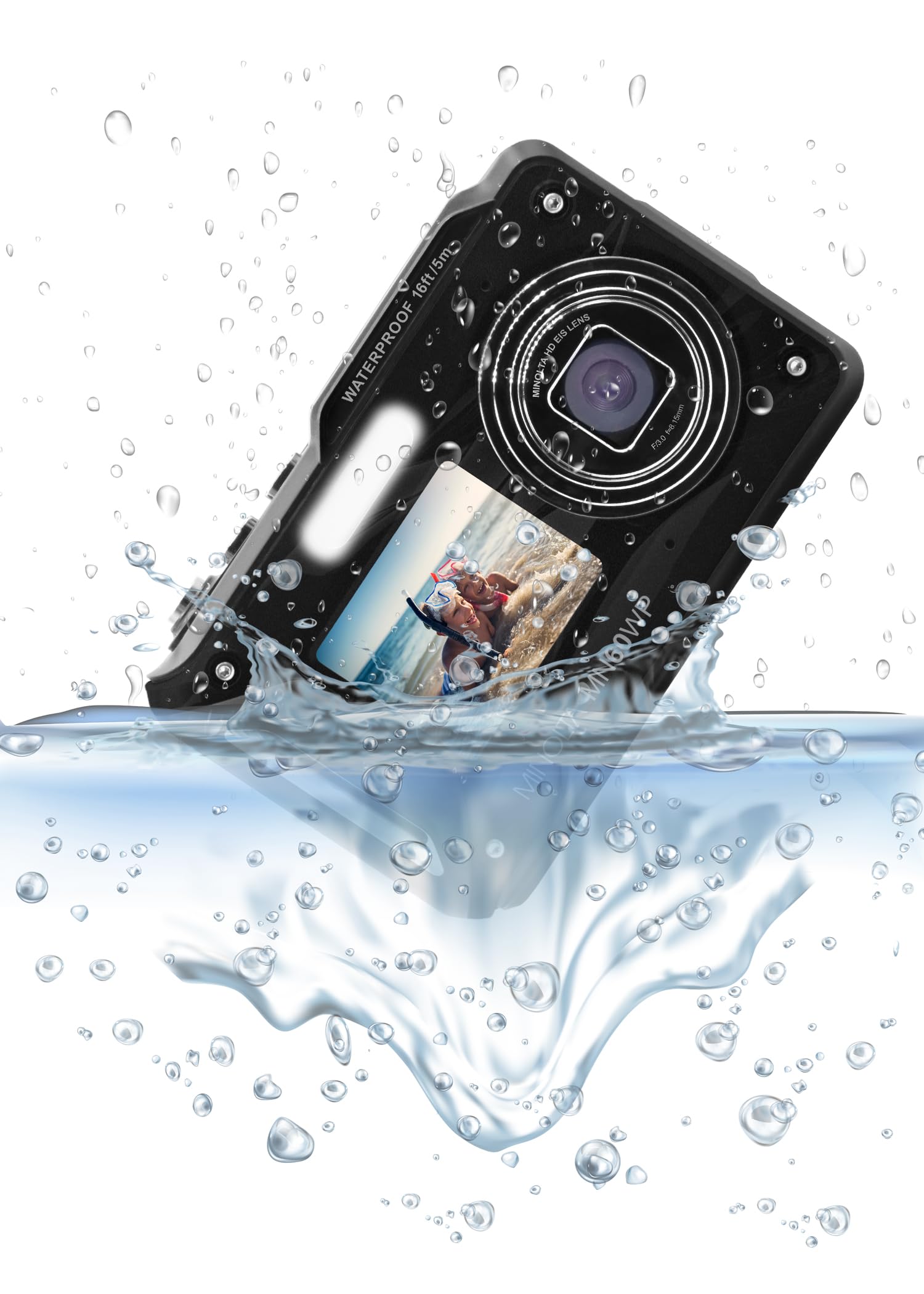 Minolta MN60WP 48MP / 4K Ultra HD Dual Screen Waterproof Digital Camera