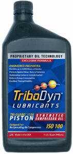 tribodyn tri-guard 1100 iso 100 piston synthetic air compressor oil (1 quart)