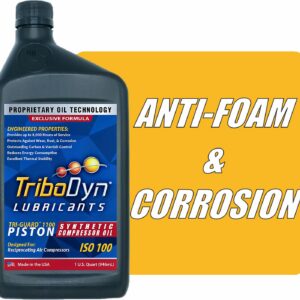 TriboDyn Tri-Guard 1100 ISO 100 Piston Synthetic Air Compressor Oil (1 Quart)