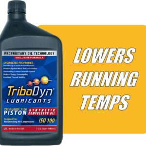 TriboDyn Tri-Guard 1100 ISO 100 Piston Synthetic Air Compressor Oil (1 Quart)