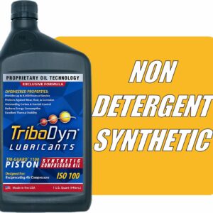 TriboDyn Tri-Guard 1100 ISO 100 Piston Synthetic Air Compressor Oil (1 Quart)