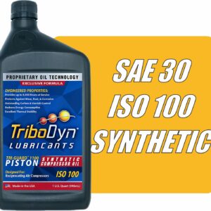 TriboDyn Tri-Guard 1100 ISO 100 Piston Synthetic Air Compressor Oil (1 Quart)