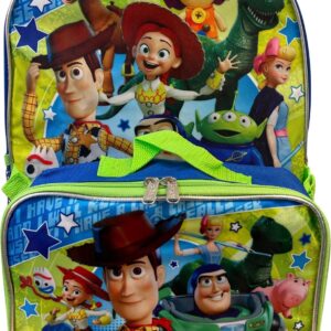 Ruz Group Kid's Licensed 16 Inch Backpack With Removable Lunch Box Set (Toy story)