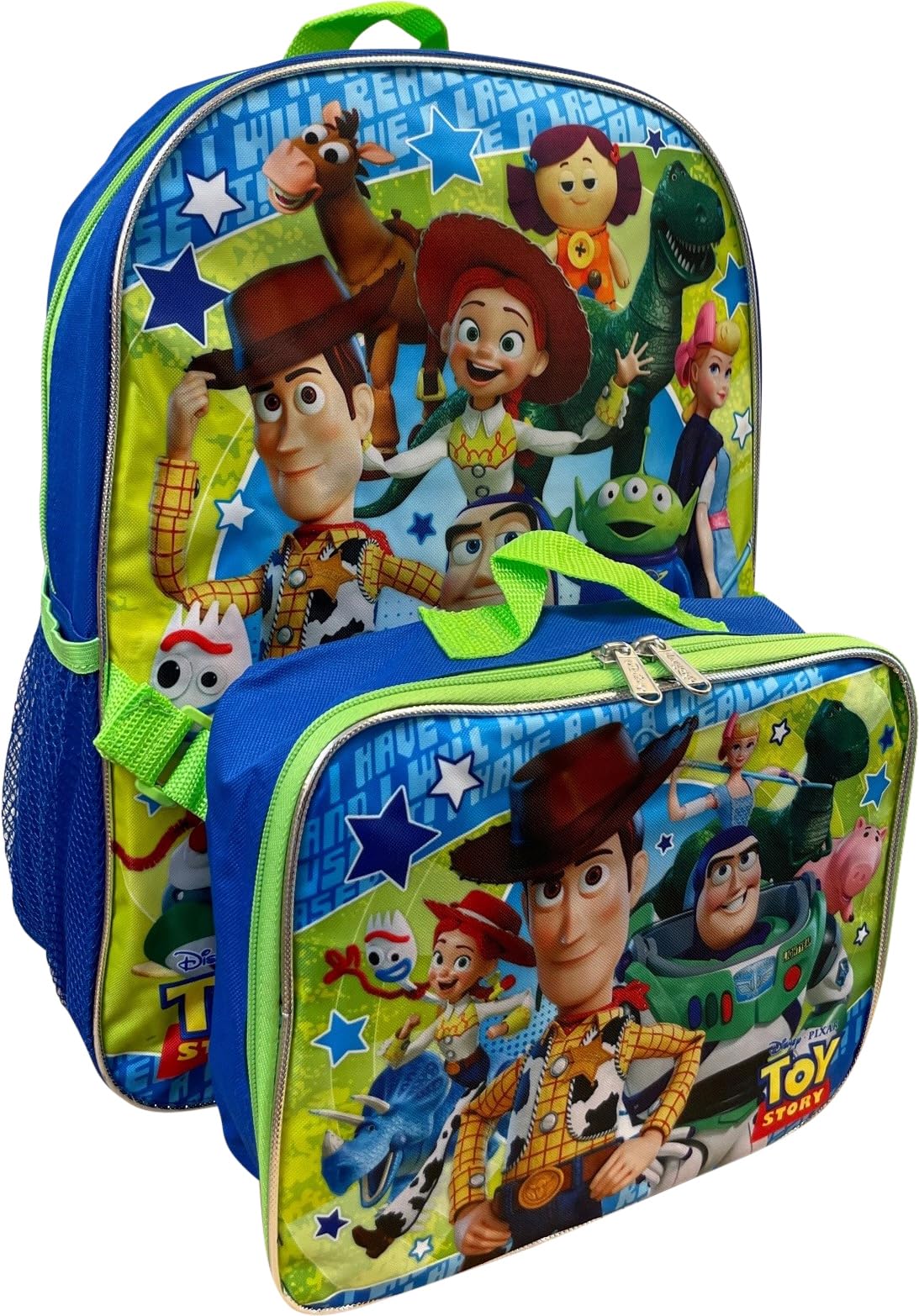 Ruz Group Kid's Licensed 16 Inch Backpack With Removable Lunch Box Set (Toy story)