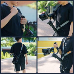 SmallRig RS3 RS2 Weight-Reducing Shoulder Strap Compatible with Sling Handle for DJI, Gimbal Belt with QD Quick Release Buckles for DJI RS 3 / RS 3 Pro/RS 2-4118