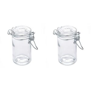 american metalcraft hmmj2 apothecary jar, mini, 2.5 oz. (pack of 2)