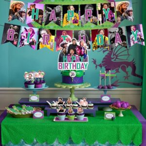 𝓟𝓸𝓼𝓽 𝓜𝓪𝓵𝓸𝓷𝓮 Party Decorations,Birthday Party Supplies For 𝓟𝓸𝓼𝓽 𝓜𝓪𝓵𝓸𝓷𝓮 Party Supplies Includes Happy Birthday Banner, Balloons, Cupcake Toppers, Cake Topper for Boys And Girls